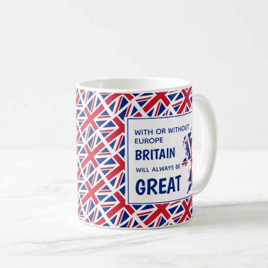 BRITAIN ALTIJD GROOT positief Koffiemok (Voorkant rechts)