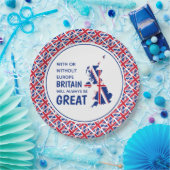 BRITAIN ALTIJD GROOT positief Papieren Bordje (Feest)