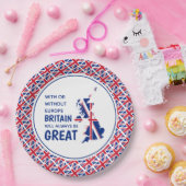 BRITAIN ALTIJD GROOT positief Papieren Bordje (Feest)