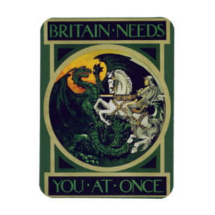 Britain heeft je nu nodig – St. George Vintage Kun Magneet