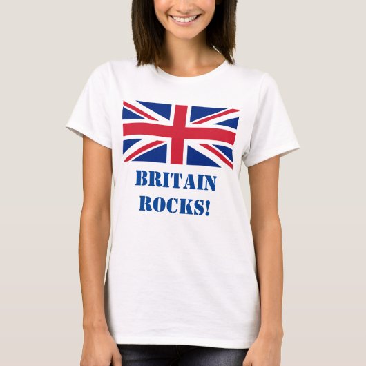 BRITAIN ROCKS! T-SHIRT (Voorkant)