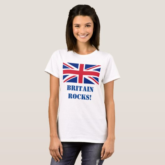 BRITAIN ROCKS! T-SHIRT (Voorkant volledig)