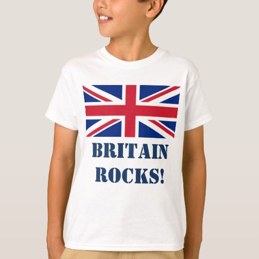 BRITAIN ROCKS! T-SHIRT (Voorkant)