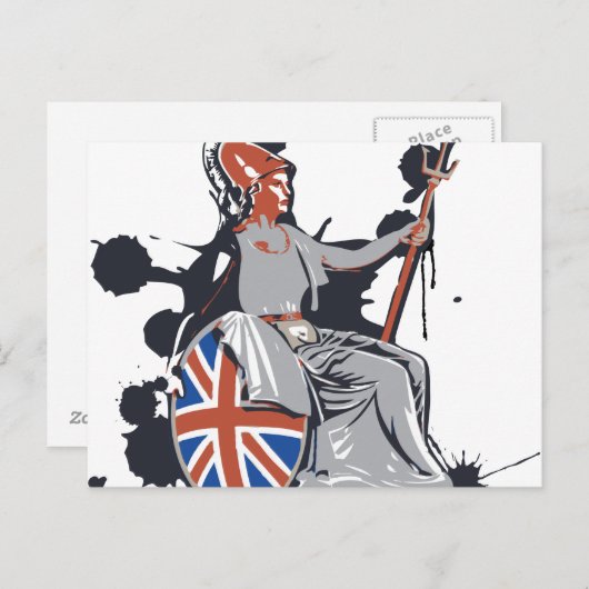 Britannia Briefkaart (Voorkant / Achterkant)