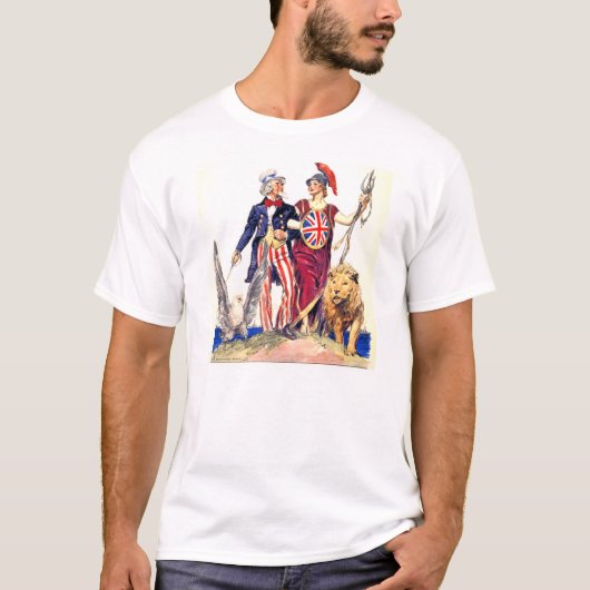 Britannia en oom Sam T-shirt (Voorkant)