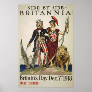 Britannia naast elkaar poster