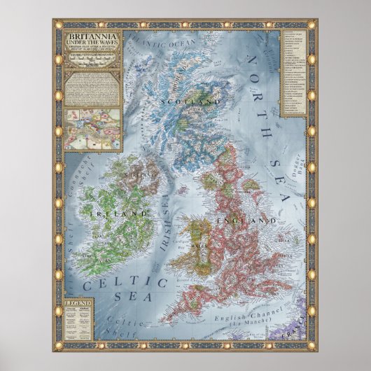 Britannia onder de golven poster (Voorkant)