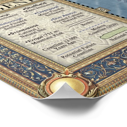 Britannia onder de golven poster (Hoek)