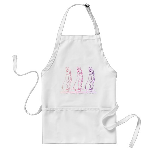 Britannia Petite Pink/Paars Apron Standaard Schort (Voorkant)