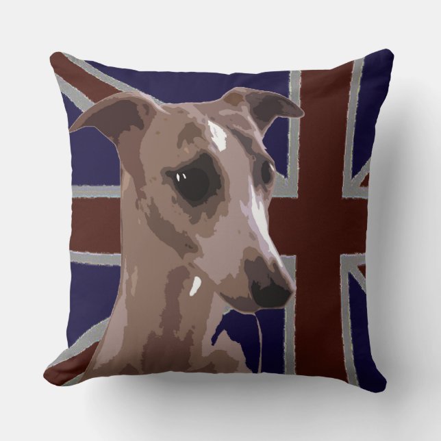 Britannia-serie: Buddy the whippet Kussen (Voorkant)