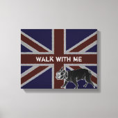 Britannia Series: Francois the French Bulldog Canvas Afdruk (Voorkant)