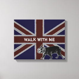 Britannia Series: Francois the French Bulldog Canvas Afdruk