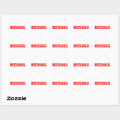 Britannia Stamp Ronde Sticker (Vel)