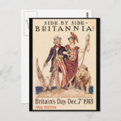Britannia Wereldoorlog II Briefkaart (Voorkant / Achterkant)