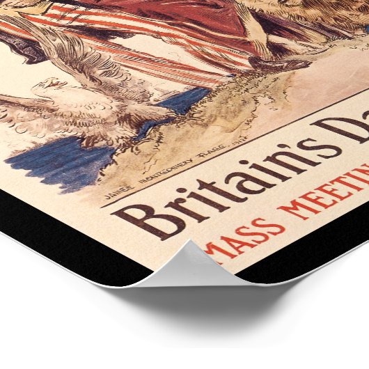 Britannia Wereldoorlog II Poster (Hoek)