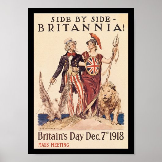 Britannia Wereldoorlog II Poster (Voorkant)