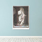 Britannicus, kostuum voor Britannicus door Jean Ra Canvas Afdruk (Insitu (Houten vloer))