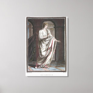 Britannicus, kostuum voor Britannicus door Jean Ra Canvas Afdruk