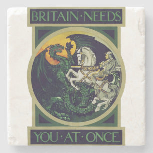 Britannië heeft je nu nodig – St. George Vintage A Stenen Onderzetter