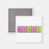 Britany periodieke table name magnet (Voorkant / Achterkant)