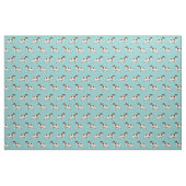 Britany spaniel dog light blue stof (Fat Quarter)