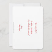 Brite Cupid XOXO Valentijn Kaart. Aankondiging (Achterkant)