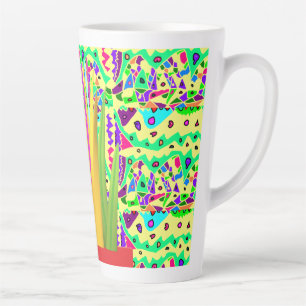  brite patroon kunst surrealistisch latte mok