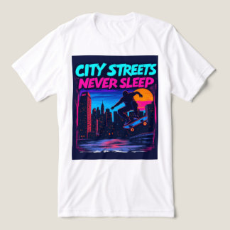 Brite-T Ciry Streets Never Sleep 0019036 Tri-Blend Shirt
