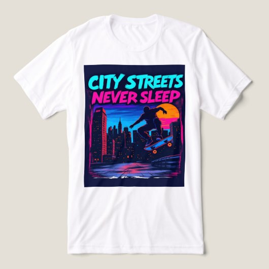 Brite-T Ciry Streets Never Sleep 0019036 Tri-Blend Shirt (Design voorkant)