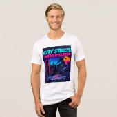 Brite-T Ciry Streets Never Sleep 0019036 Tri-Blend Shirt (Voorkant volledig)