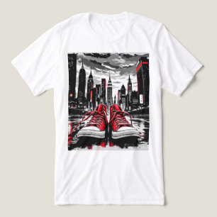 Brite-T City Streets Rode Schoenen 0019389 Tri-Blend Shirt