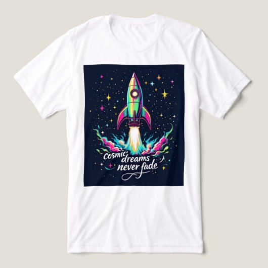 Brite-T Cosmic Dreams Never Fade 0018882 Tri-Blend Shirt (Design voorkant)