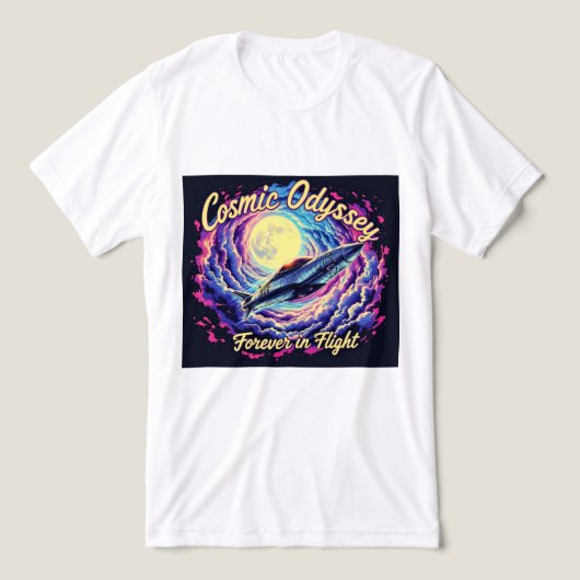 Brite-T Cosmic Odyssey Forever in Flight 0019635 Tri-Blend Shirt (Design voorkant)