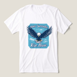 Brite-T Eagle Nooit Opgeven Stijg Boven 0019628 Tri-Blend Shirt