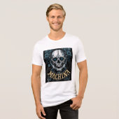 Brite-T Machina Skull 0018991 Tri-Blend Shirt (Voorkant volledig)
