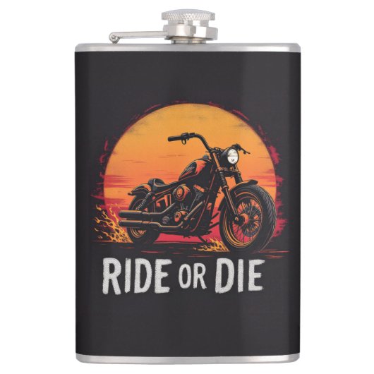 Brite-T Motorcycle Ride or Die 0019613 Heupfles (Voorkant)