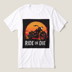Brite-T Motorfiets Ride or Die 0019613 Tri-Blend Shirt