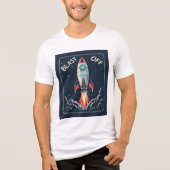Brite-T Raket Schip Blast Off 0019357 Tri-Blend Shirt (Voorkant)