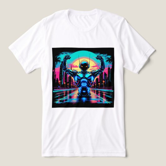 Brite-T Robot Strong 0018898 Tri-Blend Shirt (Design voorkant)