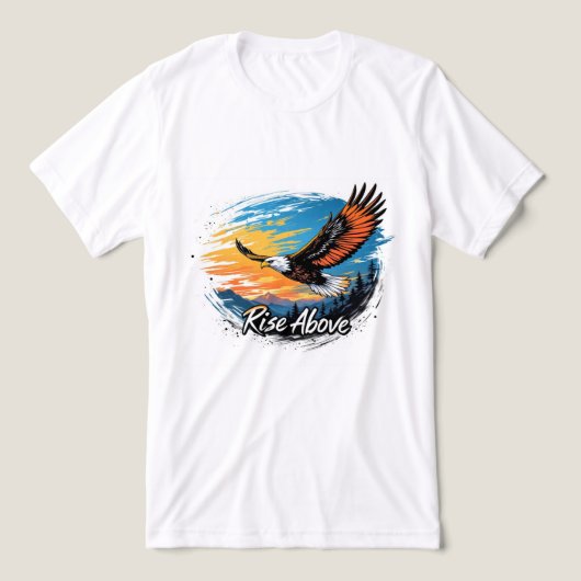 Brite-T Soaring Eagle Rise Above 0019620 Tri-Blend Shirt (Design voorkant)