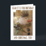 BRITHDAG "BIJ CHRISTMAS TIME" OF DAG... SNOWMAN WI FEESTDAGEN KAART<br><div class="desc">DIT IS EEN GROTE KAART VOOR DE TWEEDE DAG OP OF ZELFS OP CHRISTMAS DAY... .OM HET EVEN WELK TIJDSTIP IN DECEMBER ZAL DEZE KAART EEN GROTE KLEINE OP DE BIRTHDAY GAL OF GEEL VOOR ZEKERHEID PLAATSEN. DEZE SNOWMAN IS POSITIEF!!!!!!!</div>