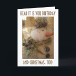 BRITHDAG "BIJ CHRISTMAS TIME" OF DAG... SNOWMAN WI FEESTDAGEN KAART<br><div class="desc">DIT IS EEN GROTE KAART VOOR DE TWEEDE DAG OP OF ZELFS OP CHRISTMAS DAY... .OM HET EVEN WELK TIJDSTIP IN DECEMBER ZAL DEZE KAART EEN GROTE KLEINE OP DE BIRTHDAY GAL OF GEEL VOOR ZEKERHEID PLAATSEN. DEZE SNOWMAN IS POSITIEF!!!!!!!</div>