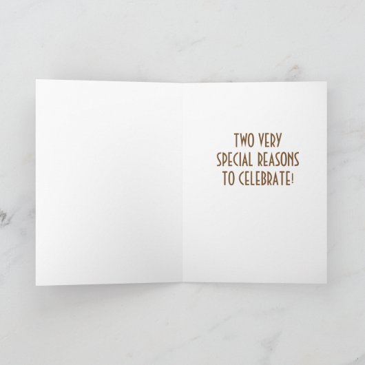 BRITHDAY "AT CHRISTMAS TIME" OF DAY SNOWMAN WISH FEESTDAGEN KAART (Binnen)