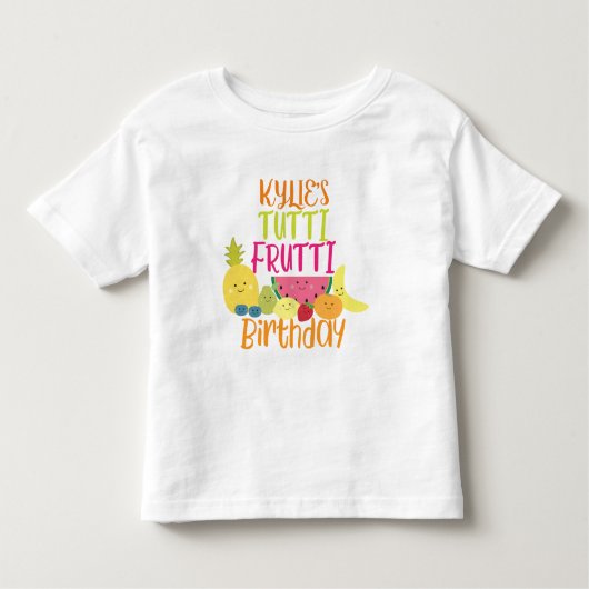 Brithday Tutti Frutti Kinder Shirts (Voorkant)