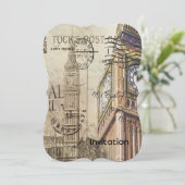 Britian England london clocktower big ben Kaart (Staand voorkant)