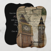 Britian England london clocktower big ben Kaart (Voorkant / Achterkant)