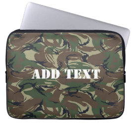 British 95 Forest Green Camouflage Laptop Sleeve