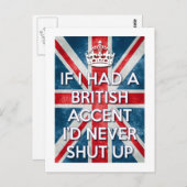 British Accent Briefkaart (Voorkant / Achterkant)