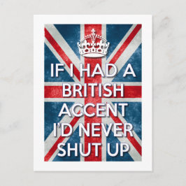 British Accent Briefkaart