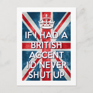 British Accent Briefkaart